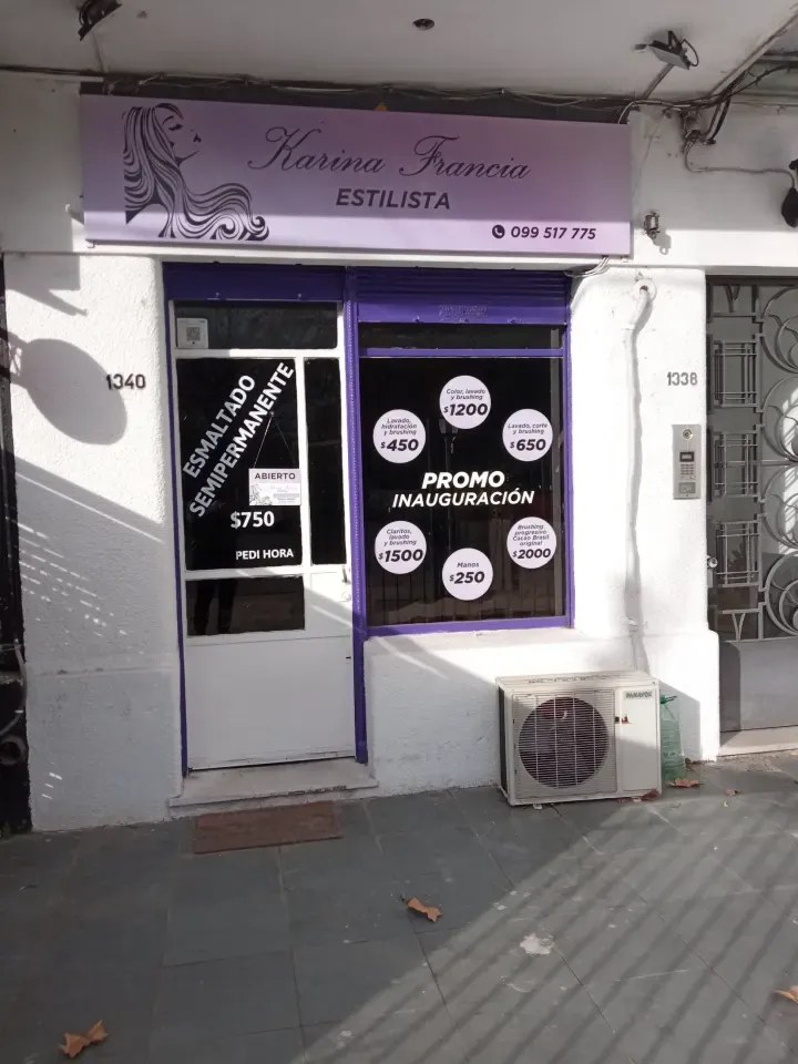 Frente de Karina Francia Estilista